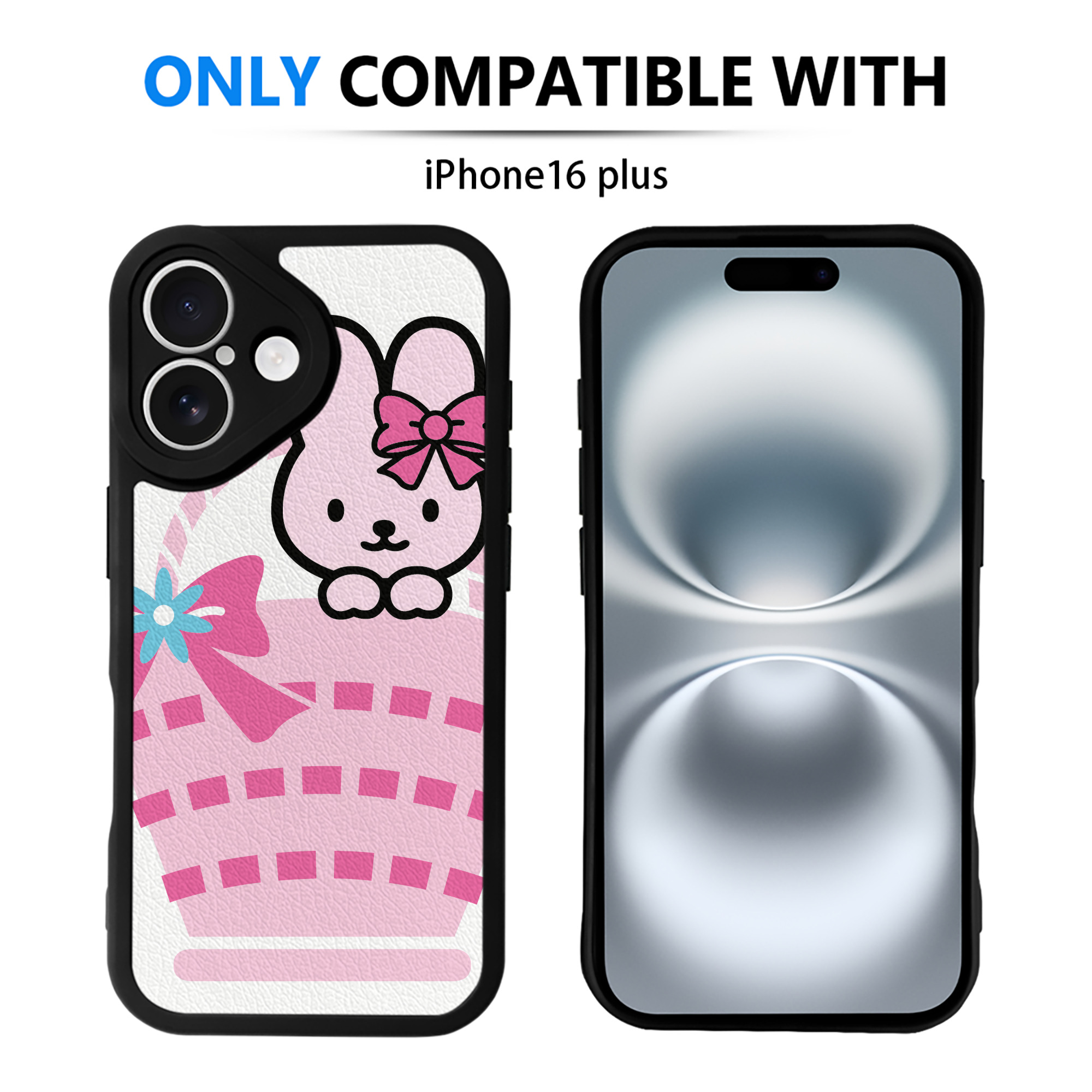 （画像用） Hello Kitty ハローキティ 【iPhone 16シリーズ対応】シリコンスマホケース（レザー調） 材質：シリコン